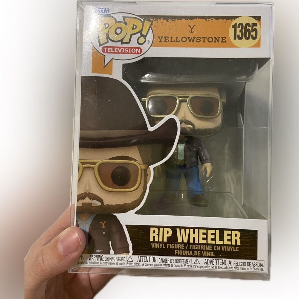 NIB FUNKO POP RIP WHEELER #1365 w/ SLEEVE FROM YELLOWSTONE SERIES